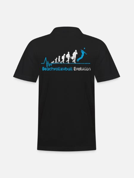 Beach volleyball birth pulse gift - Men's Polo Shirt - black