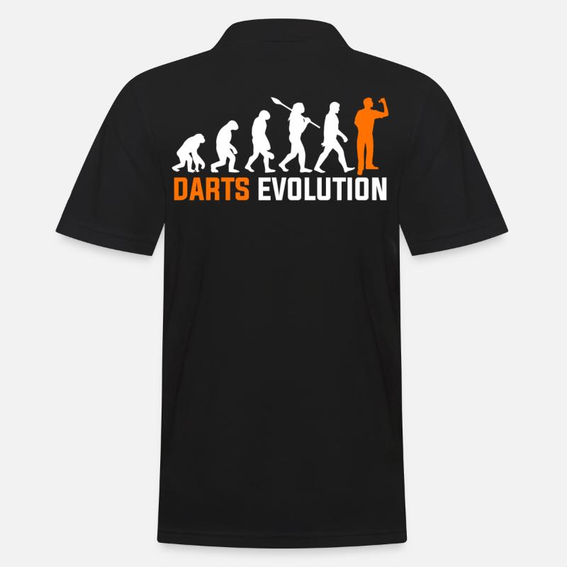 Evolution des fléchettes - Polo Homme - noir