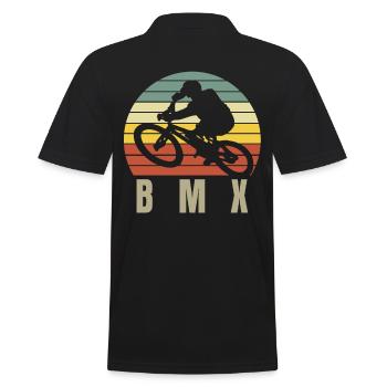 BMX - Polo Homme - noir - Dos - Kai (181cm)