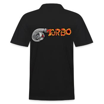 Turbo HP Voiture Automobile Freak Vitesse Rapide - Polo Homme - noir - Dos - Kai (181cm)