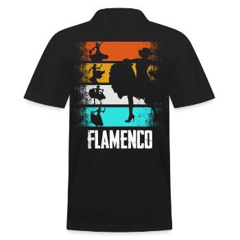 Flamenco Retro - Polo Homme - noir - Dos - Kai (181cm)