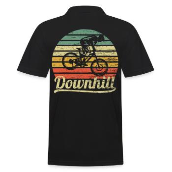 Downhill Mountainbike Cadeau - Polo Homme - noir - Dos - Kai (181cm)