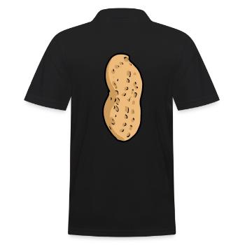 Peanut Nut Nuts Food Peanuts - Men's Polo Shirt - black - Back - Kai (181cm)