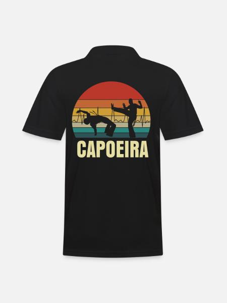 Capoeira Heartbeat - Men's Polo Shirt - black