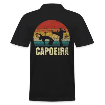 Capoeira Rétro coeur cadeau - Polo Homme - noir - Dos - Kai (181cm)