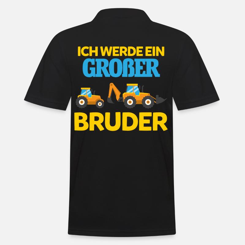 Ich Werde Großer Bruder - Männer Poloshirt - Schwarz