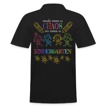 Drôle école maternelle maternelle - Polo Homme - noir - Dos - Kai (181cm)