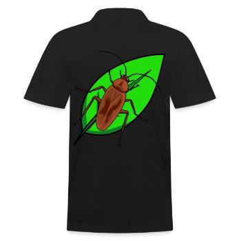 Insekten Ungeziefer Kakerlaken Insekt Schädling - Männer Poloshirt - Schwarz - Hinten - Kai (181cm)