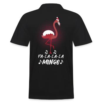 Noël Flamingo Christ Child - Polo Homme - noir - Dos - Kai (181cm)