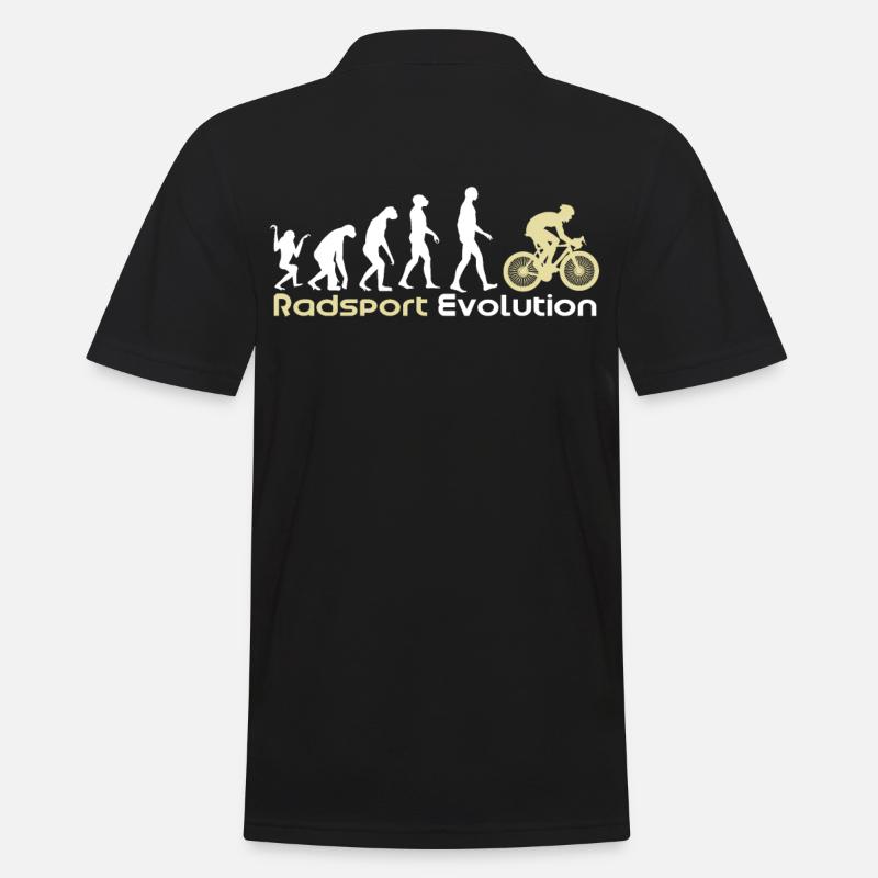 Radsport Evolution - Männer Poloshirt - Schwarz