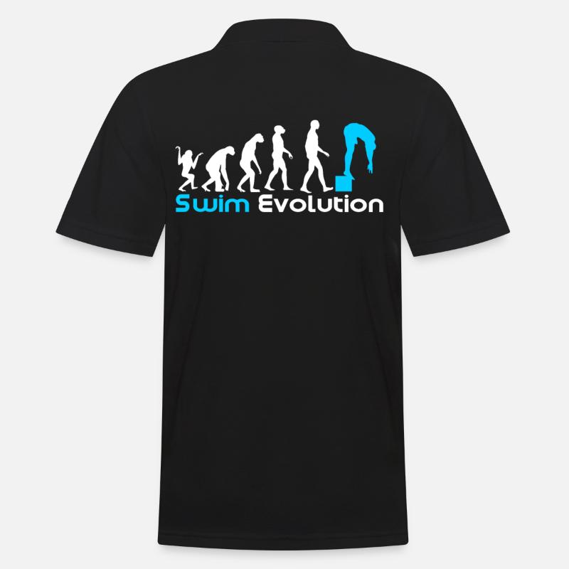 Swim evolution - Men's Polo Shirt - black