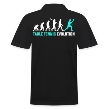 Evolution du tennis de table - Polo Homme - noir - Dos - Kai (181cm)