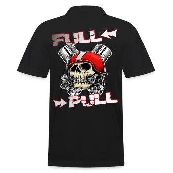 Tractor pulling - Men's Polo Shirt - black - Back - Kai (181cm)