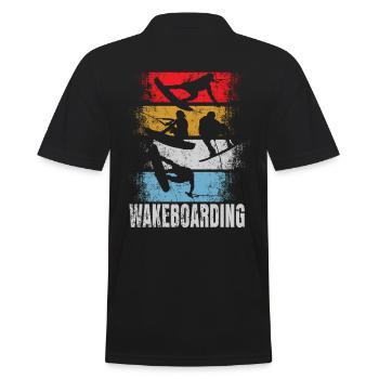 Wakeboard rétro - Polo Homme - noir - Dos - Kai (181cm)