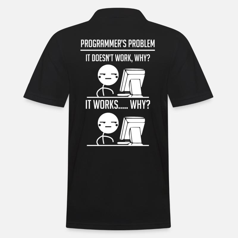 Programmierer Code Entwickler - Männer Poloshirt - Schwarz