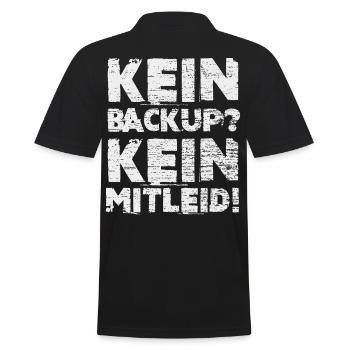 Informatik Administrator Geschenk - Männer Poloshirt - Schwarz - Hinten - Kai (181cm)