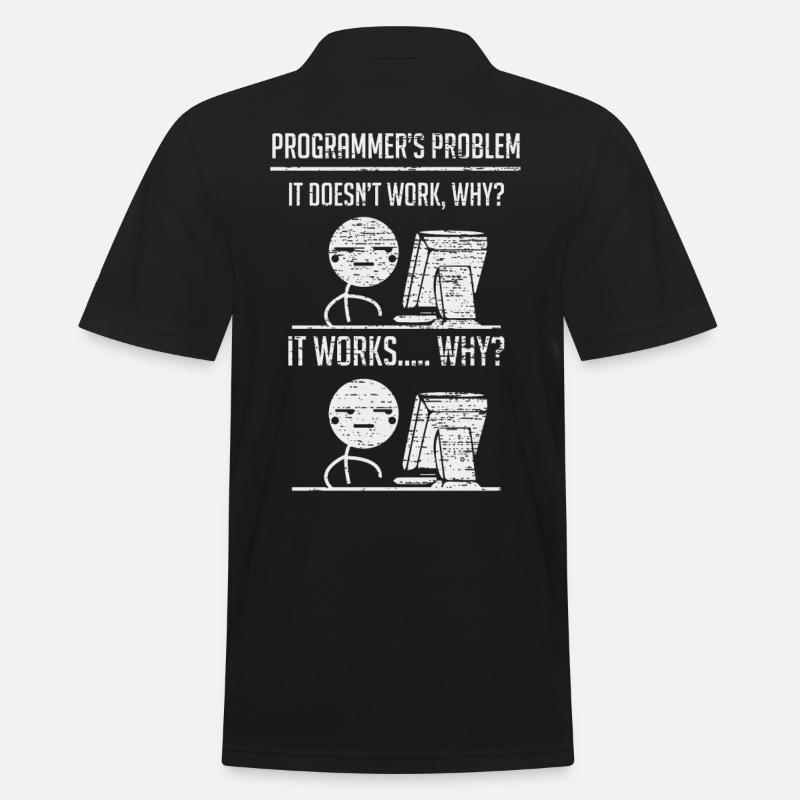 Programmieren Programmierer Codierung - Männer Poloshirt - Schwarz