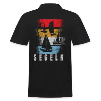 Voile rétro - Polo Homme - noir - Dos - Kai (181cm)