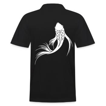 Fisch Fische Karpfen Asien China Japan Chinesisch - Männer Poloshirt - Schwarz - Hinten - Kai (181cm)