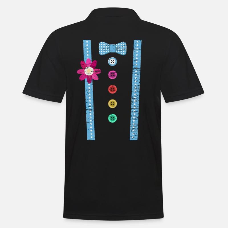 Clown Kostüm - Männer Poloshirt - Schwarz