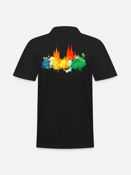 Cologne Skyline Kölner Kölle - Men's Polo Shirt - black
