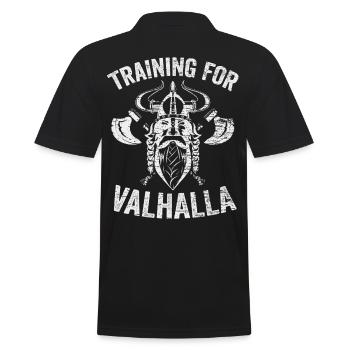 Vikings Valhalla - Men's Polo Shirt - black - Back - Kai (181cm)