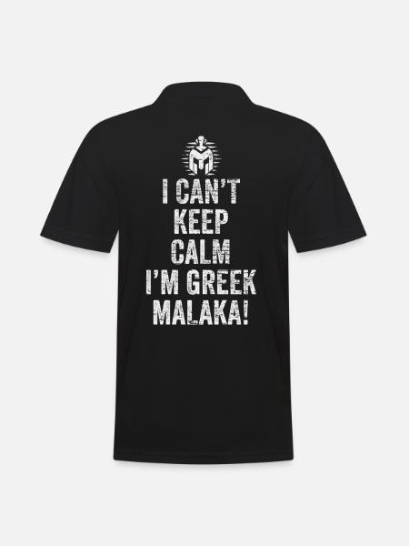 Greek malaka - Men's Polo Shirt - black