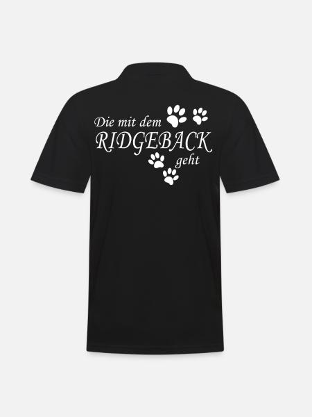 Rhodesian Ridgeback - Männer Poloshirt - Schwarz