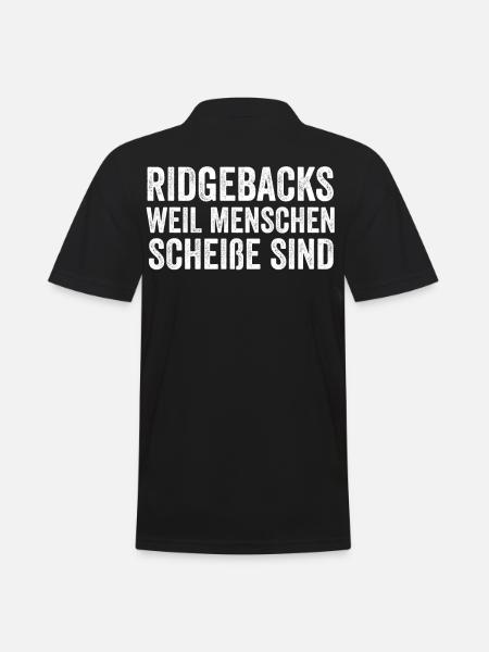 Rhodesian Ridgeback - Männer Poloshirt - Schwarz