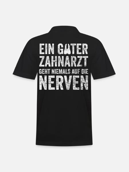 Zahnarzt - Männer Poloshirt - Schwarz