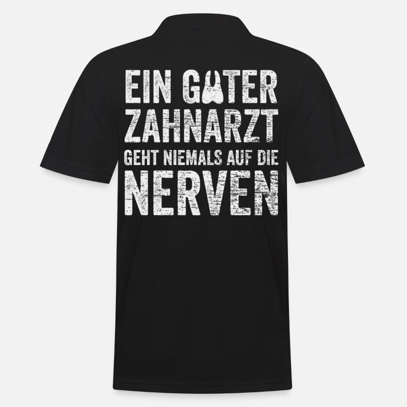 Zahnarzt - Männer Poloshirt - Schwarz