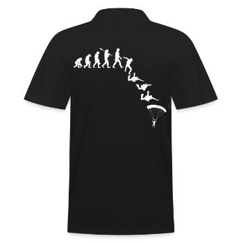 Parachutist Evolution Sport - Men's Polo Shirt - black - Back - Kai (181cm)