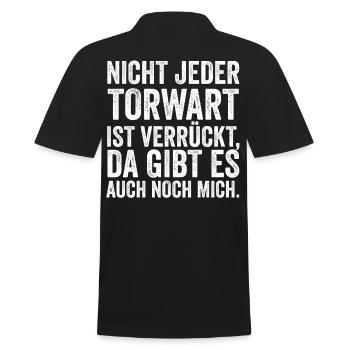 Torwart - Männer Poloshirt - Schwarz - Hinten - Kai (181cm)