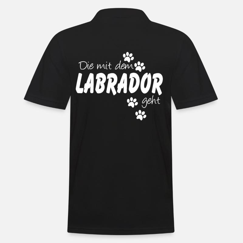 Labrador - Männer Poloshirt - Schwarz