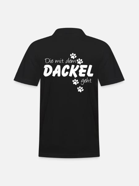 Hund Tierliebhaber Tierschützer - Männer Poloshirt - Schwarz