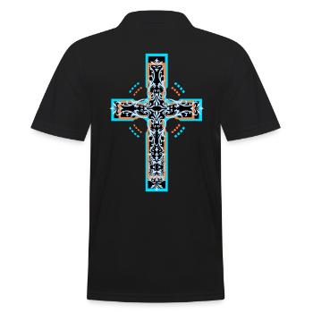 Croix Croix Jésus Eglise Dieu Le Pape Crucifix - Polo Homme - noir - Dos - Kai (181cm)