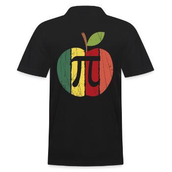 Cool Vintage Applie Pie Pi Pun Retro Bakers cadeau - Polo Homme - noir - Dos - Kai (181cm)
