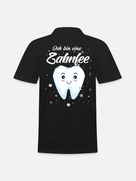 Ich bin eine Zahnfee - Männer Poloshirt - Schwarz