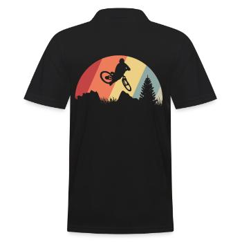 VTT rétro - Polo Homme - noir - Dos - Kai (181cm)