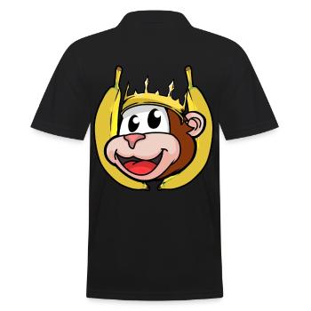 Bananes Roi Singe Fantaisie Enfants Bébé KIng - Polo Homme - noir - Dos - Kai (181cm)