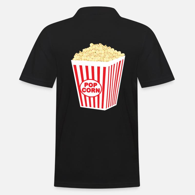 Popcorn Kostüm - Männer Poloshirt - Schwarz
