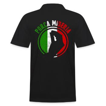 Italien Sicilia - Männer Poloshirt - Schwarz - Hinten - Kai (181cm)
