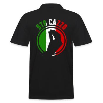 Italy hand sign - Men's Polo Shirt - black - Back - Kai (181cm)