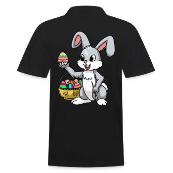 Osterhase Pâques oeufs Oeufs Joyeuses Pâques Enfant - Polo Homme - noir - Dos - Kai (181cm)