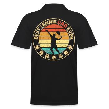 Tennis Fête des pères - Polo Homme - noir - Dos - Kai (181cm)