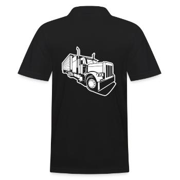 Cool Trucker Trucker Truck Drivers cadeau - Polo Homme - noir - Dos - Kai (181cm)