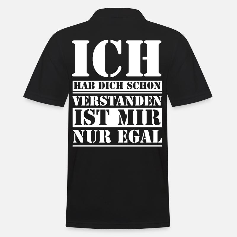 Egal ist mir Egal - Männer Poloshirt - Schwarz