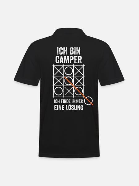 Camper Campingurlaub Camping Campen - Männer Poloshirt - Schwarz