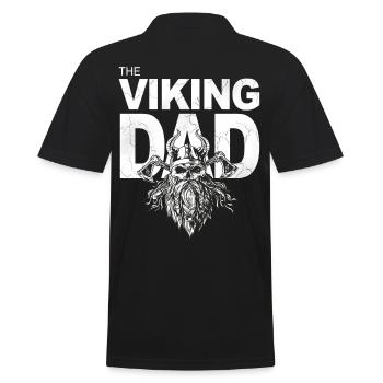 The Viking Dad Viking dad with a beard - Men's Polo Shirt - black - Back - Kai (181cm)