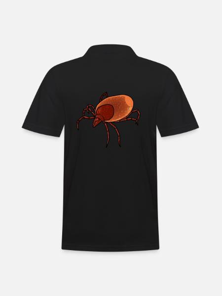 Blodig kryds blodsukker insektfobi natur afsky - Herre poloshirt - sort